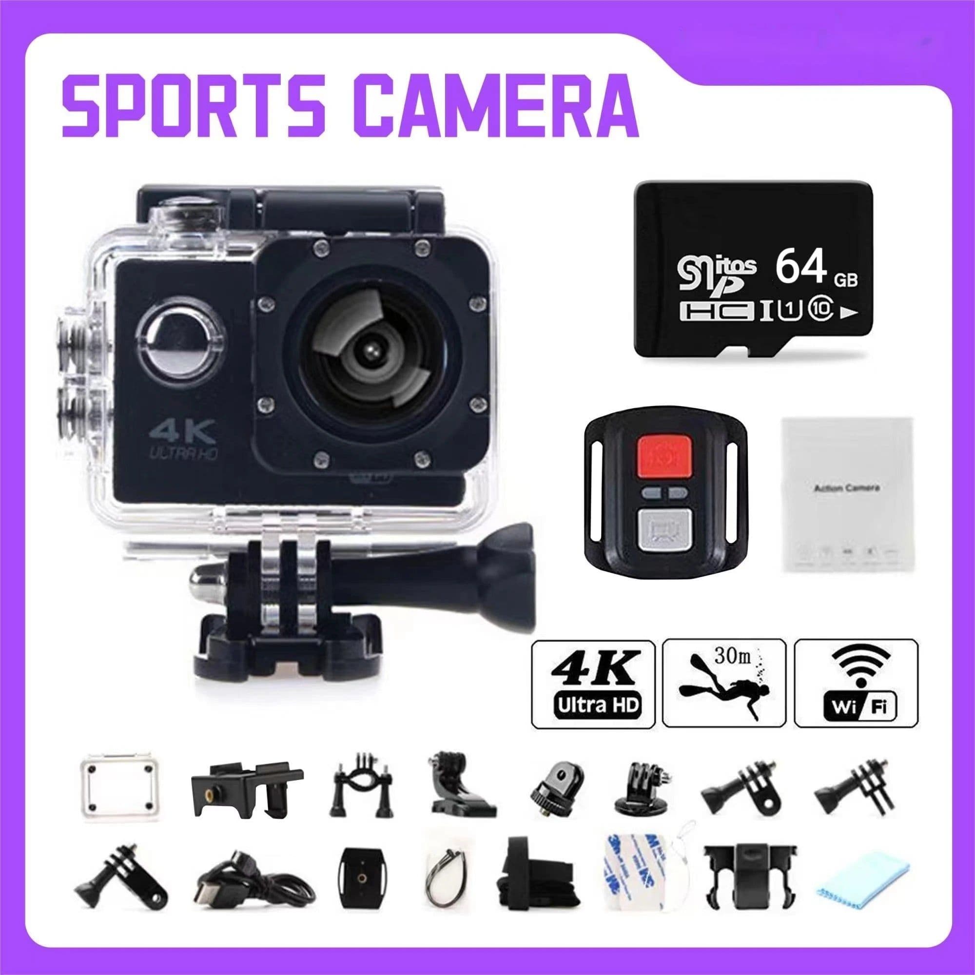 image-Action CamerasWirelessRemote Control 4k Waterproof Wifi Time-Lapse ShootingTrail Amera go pro Submersible Camera for Motorcycle