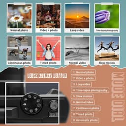 image-Compact Digital Photography Camera 4K 18X Digital Zoom Vintage Vlog Video Recorder YouTube 180° Flip Screen Selfile WiFi Web Cam
