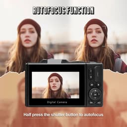 image-Compact Digital Photography Camera 4K 18X Digital Zoom Vintage Vlog Video Recorder YouTube 180° Flip Screen Selfile WiFi Web Cam