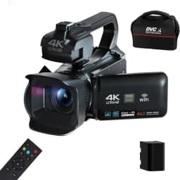 image-4K 60FPS Digital Video Camera 64MP Photography Youtube Vlog Camcorder For Live Stream Webcam 18X Zoom 4 Inch Rotate Touch Screen