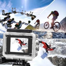 image-Ultra HD 4K Action Camera 1080P/30fps Underwater Waterproof Helmet Video Recording Cameras Wifi 2.4G Screen 2.0 Mini Sports Cam