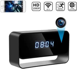 image-Alarm Clock Mini Camera 1080P HD APP Wifi Wireless IR Night Vision DVR Motion Detection Surveillance Security Recorder Monitor