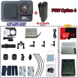 image-Action Camera F6W Wireless Mic 5K 4K60FPS 48MP 2.2" Touch LCD EIS Dual Screen Wi-Fi 170D Waterproof 30M 8X Zoom Sports Camera