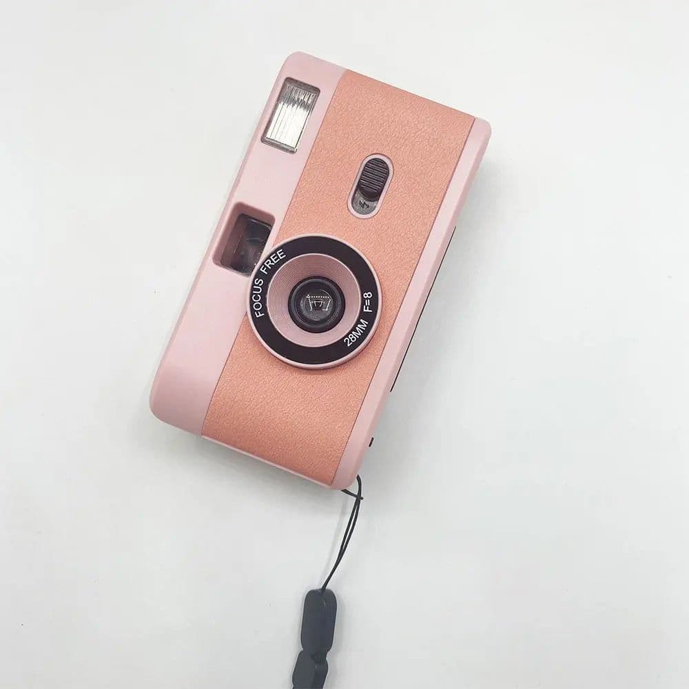 image-Reusable Film Camera 35mm Vintage Non-Disposable Camera with flash Retro Children Gift Camera