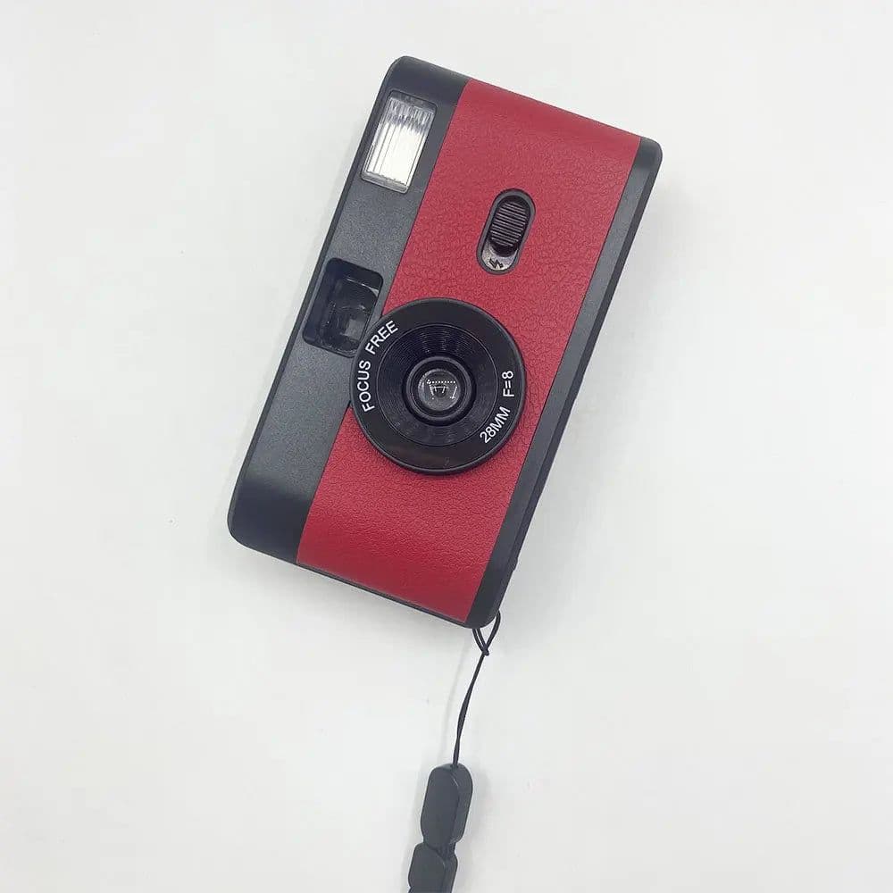 image-Reusable Film Camera 35mm Vintage Non-Disposable Camera with flash Retro Children Gift Camera