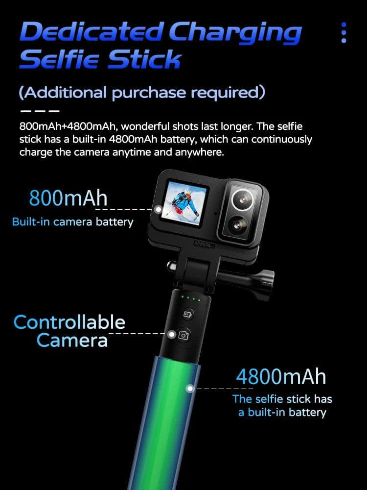 image-SJCAM SJ20 Dual cameras Dual Lens 4K Action Camera Waterproof 5G WiFi Touch Screen action cam camera sport helmet New In 2024