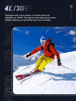 image-SJCAM C200 Pro 4K Action Camera with Portable Body 5M Waterproof FHD 6-Axis GYRO Video Body 5G WiFi Night Vision Sports DV