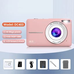 image-HD Digital Camera 44MP 1080P FHD Photography Camera Video Camcorder 16X Zoom Portable Vlogging Camera for Kids Adults Beginners