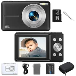 image-HD Digital Camera 44MP 1080P FHD Photography Camera Video Camcorder 16X Zoom Portable Vlogging Camera for Kids Adults Beginners