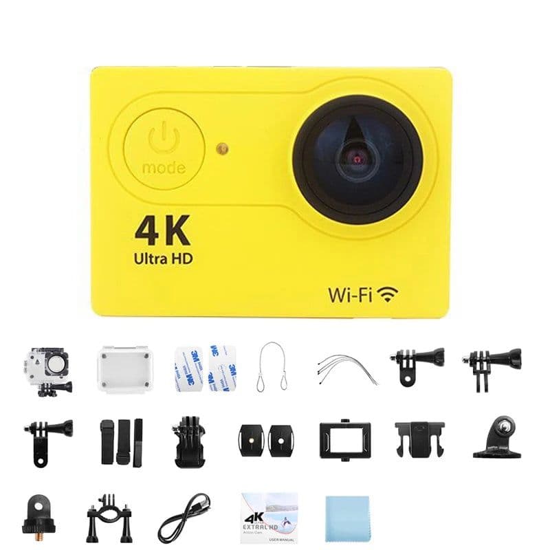 image-Original Ultra HD 4K Action Camera 1080P/30fps WiFi 2.0-inch Screen 170D Waterproof Underwater Helmet GO Recording Cameras Pro