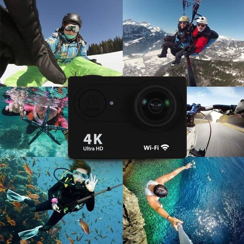 image-Original Ultra HD 4K Action Camera 1080P/30fps WiFi 2.0-inch Screen 170D Waterproof Underwater Helmet GO Recording Cameras Pro