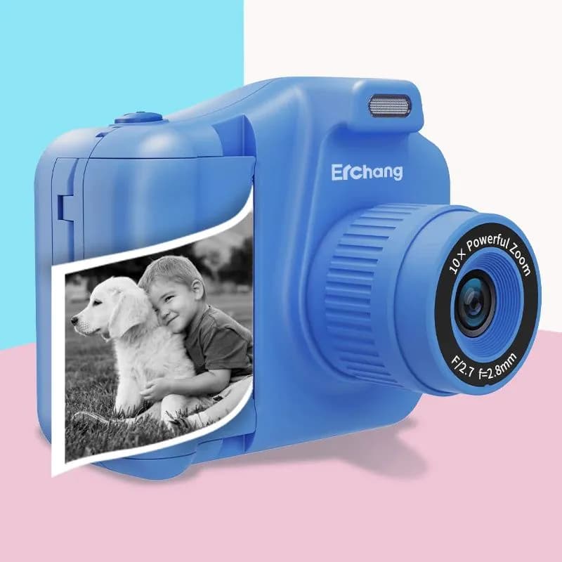 image-Kids Digital Photo Camera Children‘s Instant Printing Camera 10x Digital Zoom Child Camera Video Boy's Birthday Gift