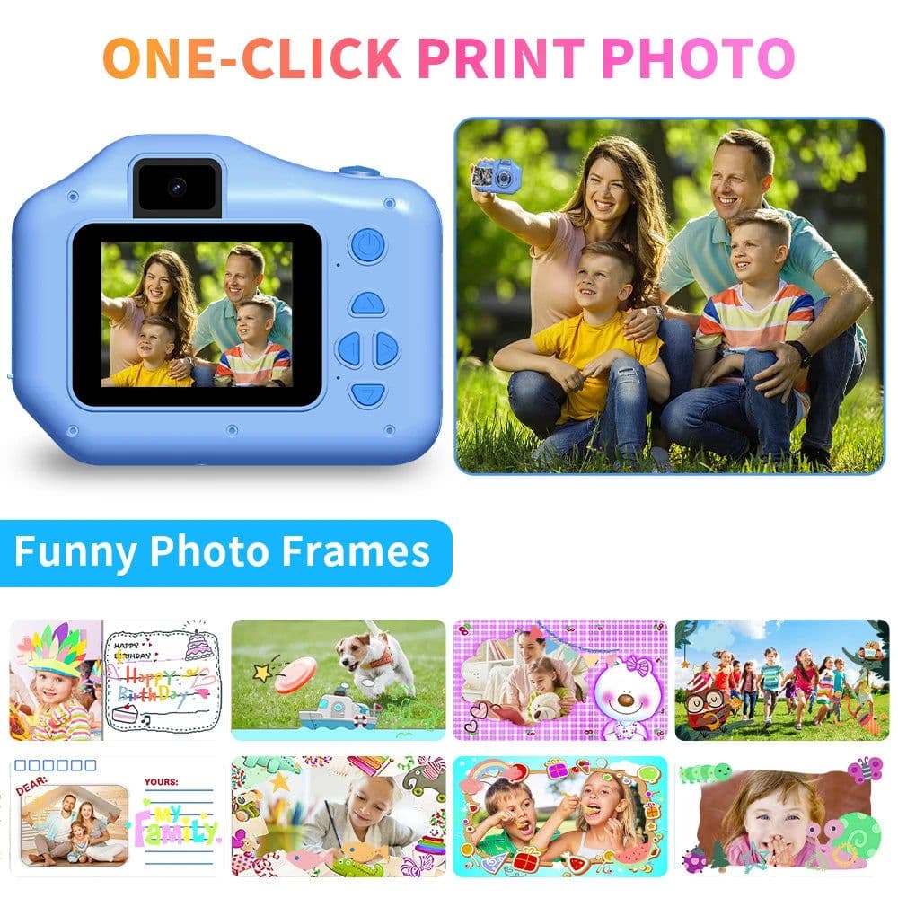 image-Kids Digital Photo Camera Children‘s Instant Printing Camera 10x Digital Zoom Child Camera Video Boy's Birthday Gift