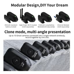 image-Drift Ghost 4k Plus Action Camera HD Motorcycle Bicycle Bike Body Worn Helmet Sport Cam with Wifi App Control 1950mAh Battery