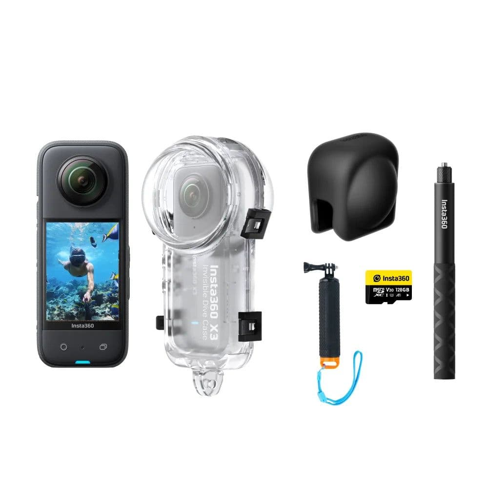 image-Insta360 X3 - NEW 5.7K 360 Action Camera, 72MP Photos, Waterproof and Rugged, 4K Single-Lens Mode