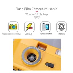 image-Non Disposable Reusable Camera 35 MM, Flash Reusable Retro Camaras de Pelicula, Vintage Lomo 35MM Film Camera For Kodak Film