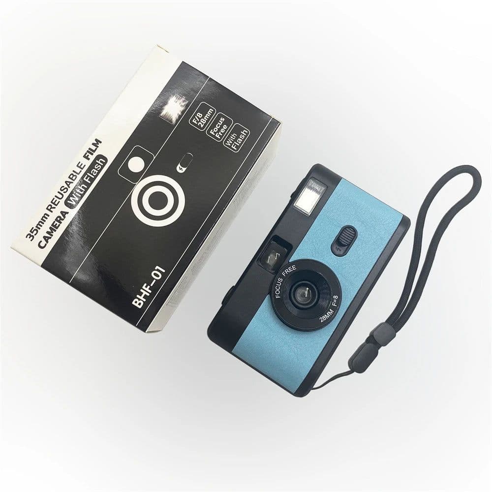 image-Non Disposable Reusable Camera 35 MM, Flash Reusable Retro Camaras de Pelicula, Vintage Lomo 35MM Film Camera For Kodak Film