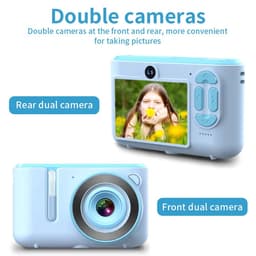 image-New Kids Digital Camera Dual Camera HD 720P Video Selfie Snap Camera USB Charging Color Display Children Birthday Gift Kid Baby