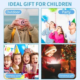 image-New Kids Digital Camera Dual Camera HD 720P Video Selfie Snap Camera USB Charging Color Display Children Birthday Gift Kid Baby