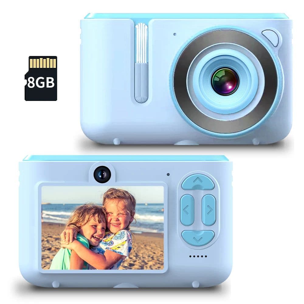 image-New Kids Digital Camera Dual Camera HD 720P Video Selfie Snap Camera USB Charging Color Display Children Birthday Gift Kid Baby