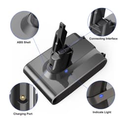image-6000mAh For Dyson V7 SV11 Battery Absolute Animal Fluffy Replacement Battery Dyson V7 SV11 Handheld Vacuum Cleaner Battery