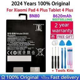 image-100% Original High Quality BN60 BN80 BN4E For Xiao Mi Tablet Battery For Xiaomi Pad4 Pad 4 Plus Mipad4 Mipad 4 5 Plus Batteries