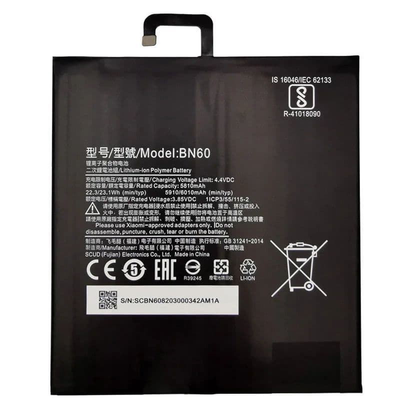 image-100% Original High Quality BN60 BN80 BN4E For Xiao Mi Tablet Battery For Xiaomi Pad4 Pad 4 Plus Mipad4 Mipad 4 5 Plus Batteries