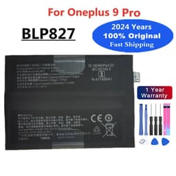 image-2024 Years 4500mAh BLP827 High Quality One Plus 1+ Original Battery For OnePlus 9 Pro 9Pro Mobile Phone Replacement Battery
