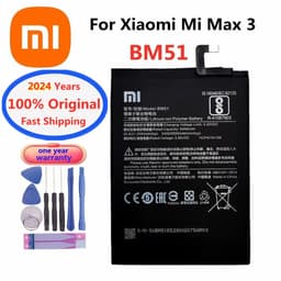 image-2024 Years Xiao mi BM49 BM50 BM51 100% Original Battery For Xiaomi Mi Max 2 3 Max2 Max3 Mobile Phone Replacement Battery Bateria