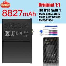 image-PINZHENG Tablet Battery For iPad 6 Air 2 A1566 For iPad 5 Air 1 A1474 A1475 A1893 10.2 Mini 2 3 4 5 Pro 9.7 10.5 11 12.9 Battery