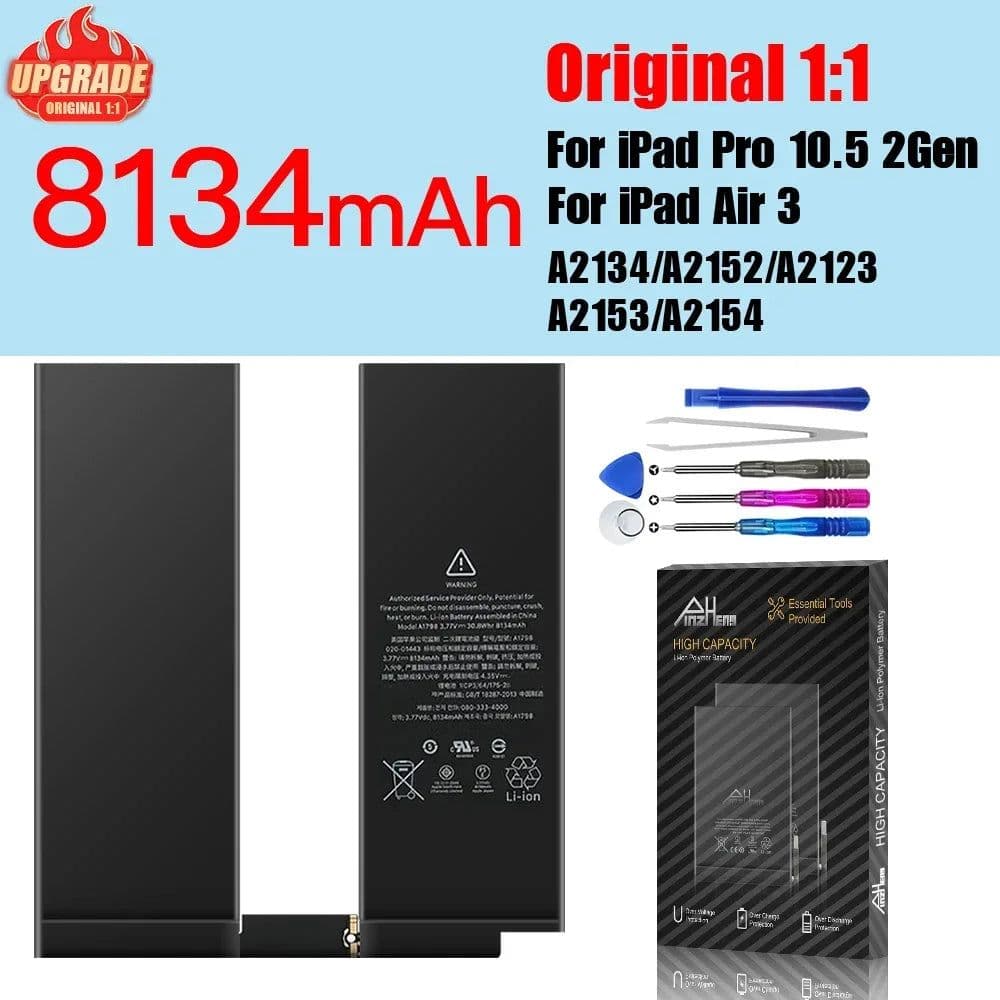 image-PINZHENG Tablet Battery For iPad 6 Air 2 A1566 For iPad 5 Air 1 A1474 A1475 A1893 10.2 Mini 2 3 4 5 Pro 9.7 10.5 11 12.9 Battery