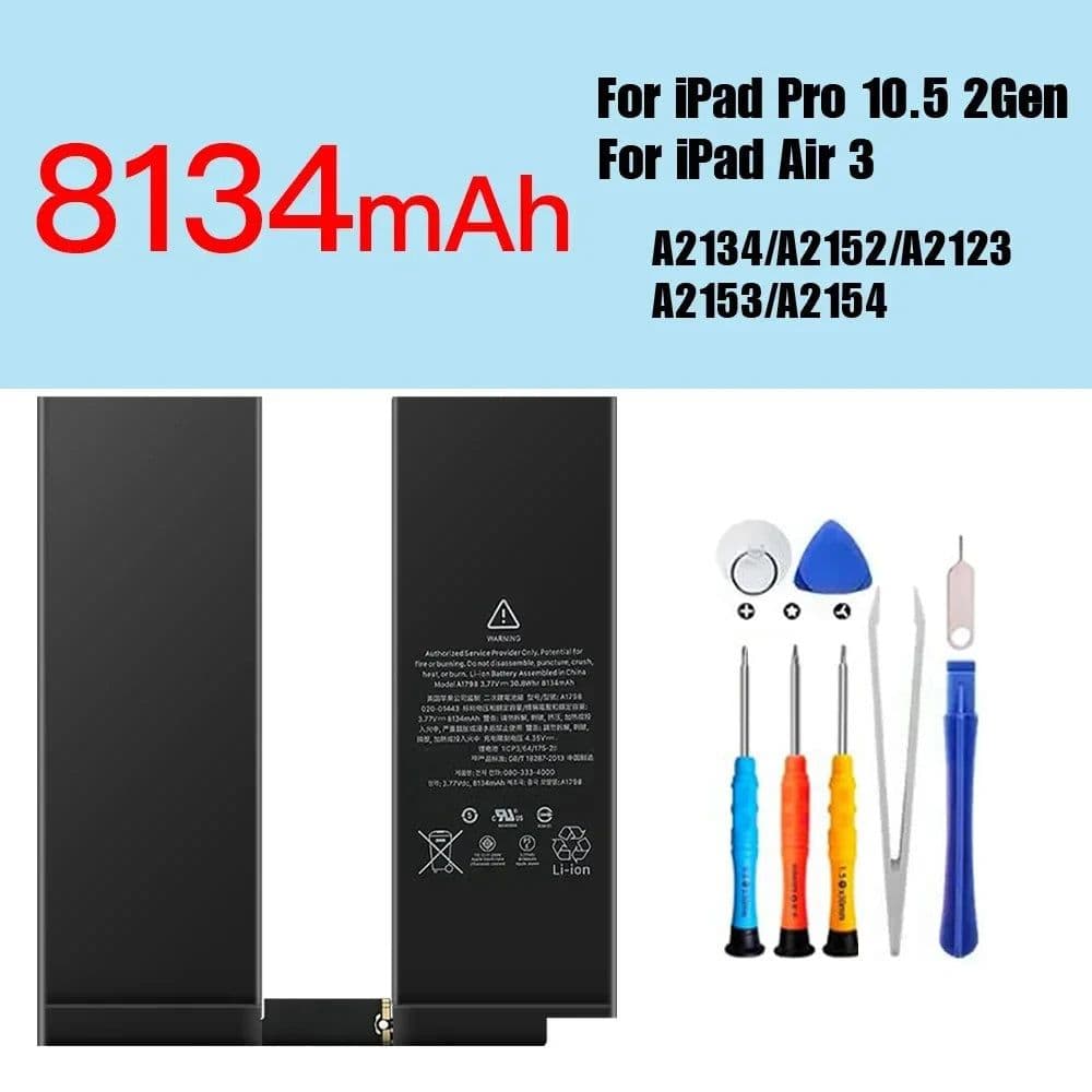 image-PINZHENG Tablet Battery For iPad 6 Air 2 A1566 For iPad 5 Air 1 A1474 A1475 A1893 10.2 Mini 2 3 4 5 Pro 9.7 10.5 11 12.9 Battery