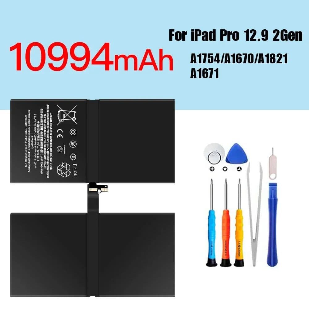 image-PINZHENG Tablet Battery For iPad 6 Air 2 A1566 For iPad 5 Air 1 A1474 A1475 A1893 10.2 Mini 2 3 4 5 Pro 9.7 10.5 11 12.9 Battery