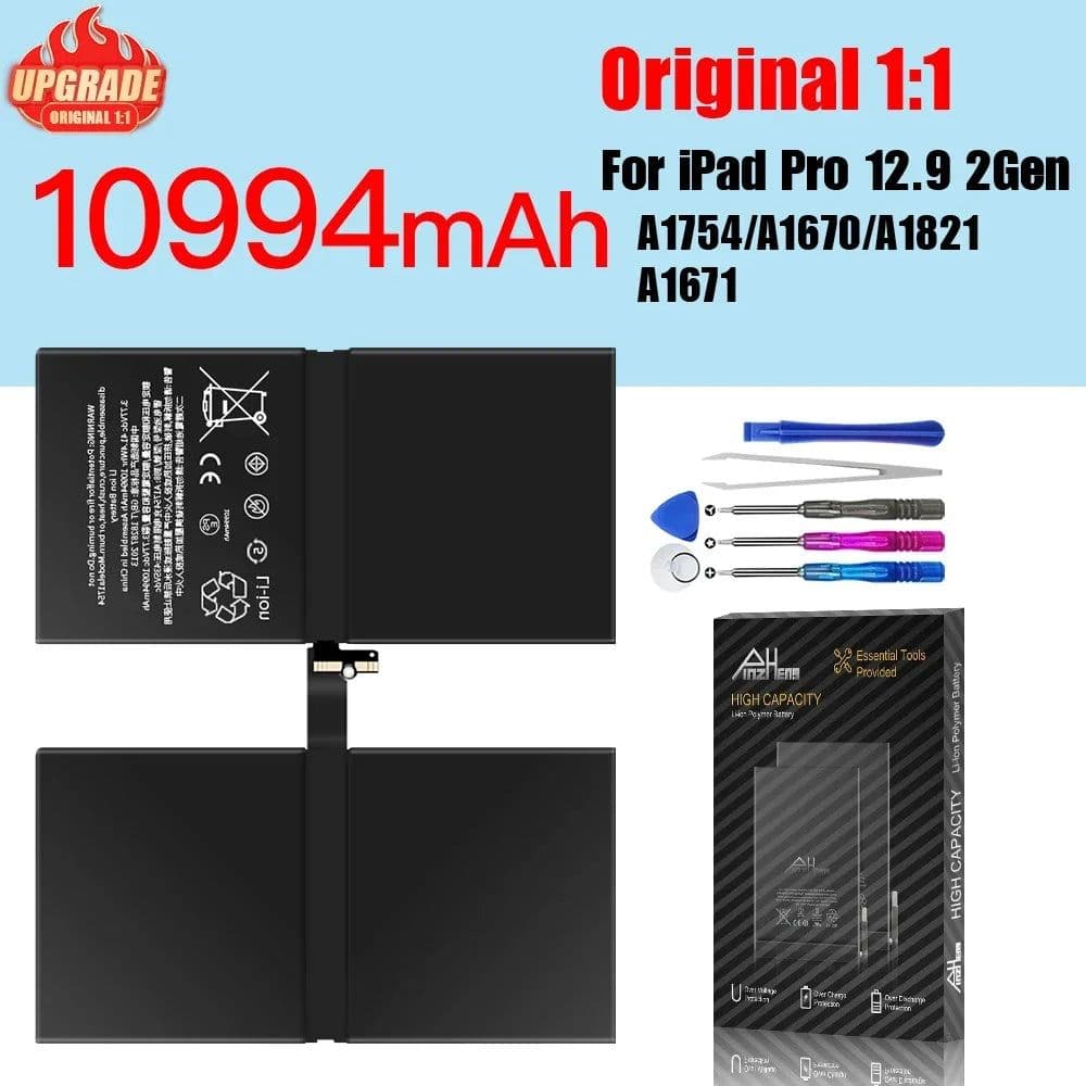 image-PINZHENG Tablet Battery For iPad 6 Air 2 A1566 For iPad 5 Air 1 A1474 A1475 A1893 10.2 Mini 2 3 4 5 Pro 9.7 10.5 11 12.9 Battery