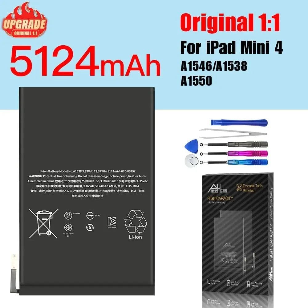 image-PINZHENG Tablet Battery For iPad 6 Air 2 A1566 For iPad 5 Air 1 A1474 A1475 A1893 10.2 Mini 2 3 4 5 Pro 9.7 10.5 11 12.9 Battery