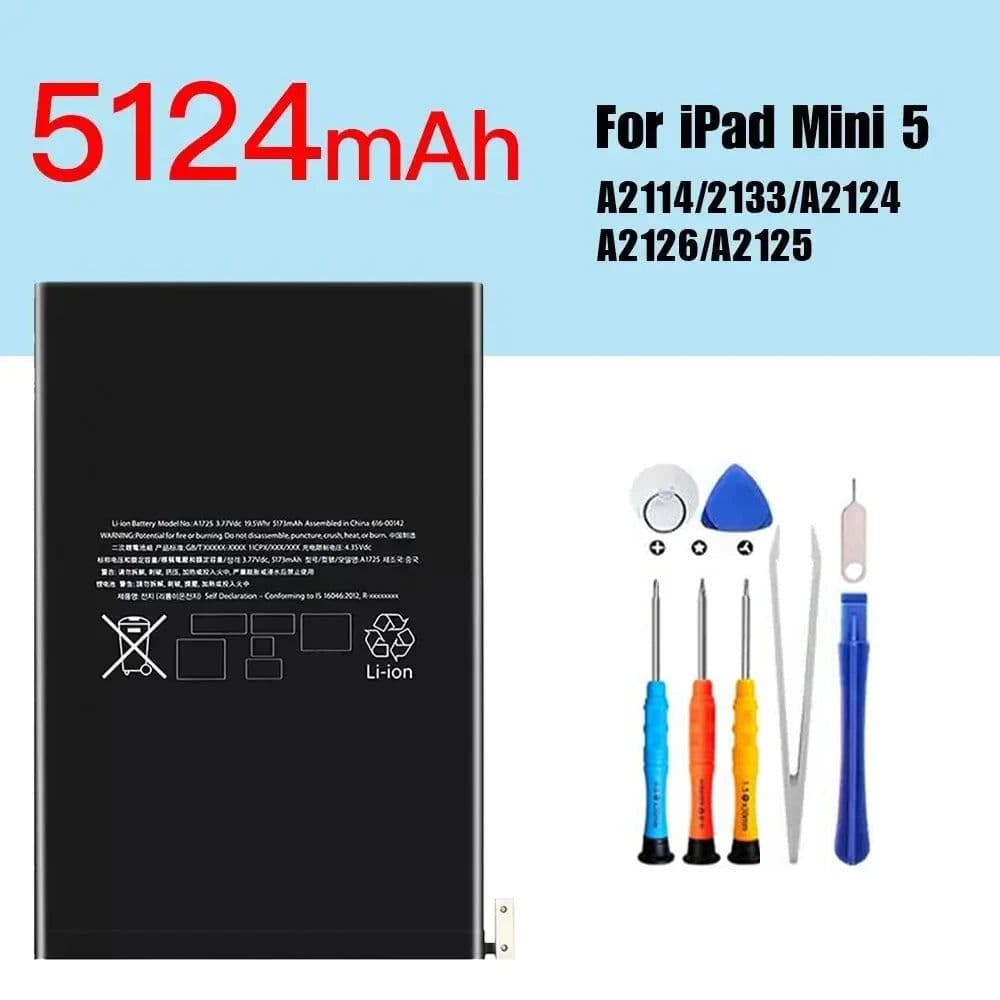 image-PINZHENG Tablet Battery For iPad 6 Air 2 A1566 For iPad 5 Air 1 A1474 A1475 A1893 10.2 Mini 2 3 4 5 Pro 9.7 10.5 11 12.9 Battery