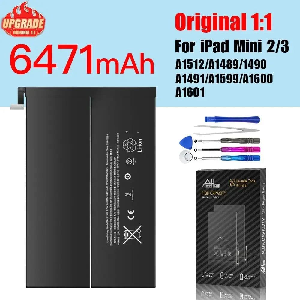 image-PINZHENG Tablet Battery For iPad 6 Air 2 A1566 For iPad 5 Air 1 A1474 A1475 A1893 10.2 Mini 2 3 4 5 Pro 9.7 10.5 11 12.9 Battery