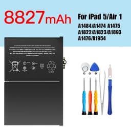 image-PINZHENG Tablet Battery For iPad 6 Air 2 A1566 For iPad 5 Air 1 A1474 A1475 A1893 10.2 Mini 2 3 4 5 Pro 9.7 10.5 11 12.9 Battery
