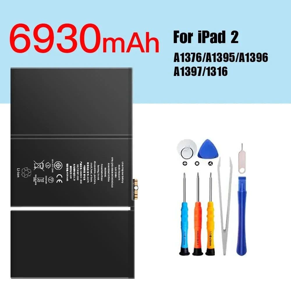 image-PINZHENG Tablet Battery For iPad 6 Air 2 A1566 For iPad 5 Air 1 A1474 A1475 A1893 10.2 Mini 2 3 4 5 Pro 9.7 10.5 11 12.9 Battery