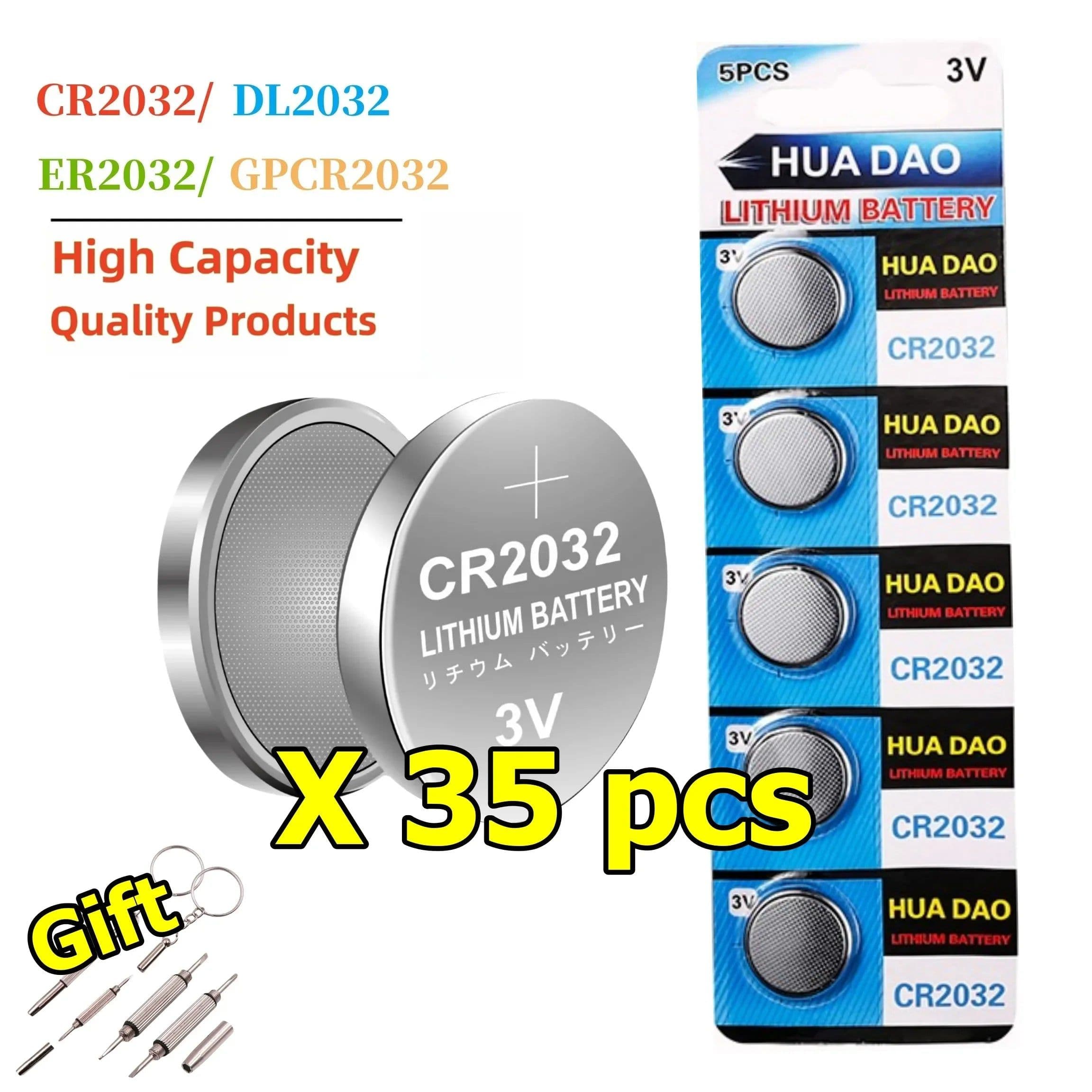 image-2-50PCS 240mAh CR2032 5004LC CR 2032 3V Lithium Coin Cell Battery, Watch Toys Electronics Car Key Button Batteries Long Lasting