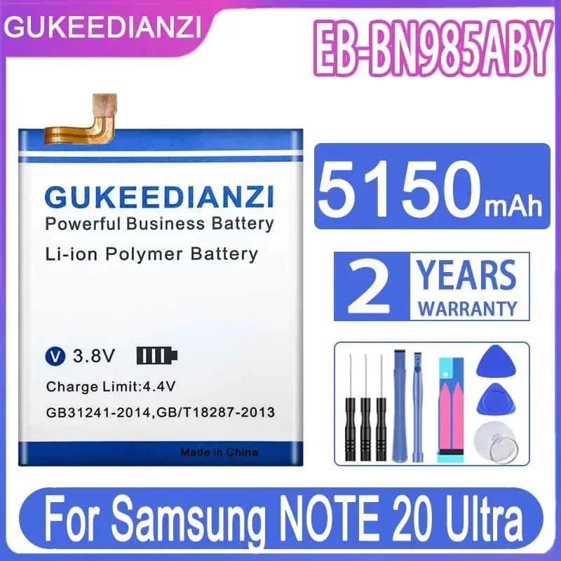 image-GUKEEDIANZI Replacement Battery EB-BN985ABY 5150mAh for Samsung NOTE 20 Ultra 20ultra