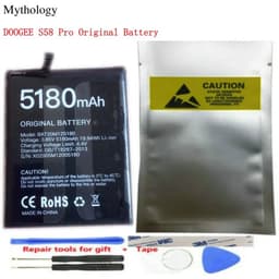 image-Battery for Doogee S58 Pro Original Batteria 5180mAh with Tracking Number Cell Phone Accessories