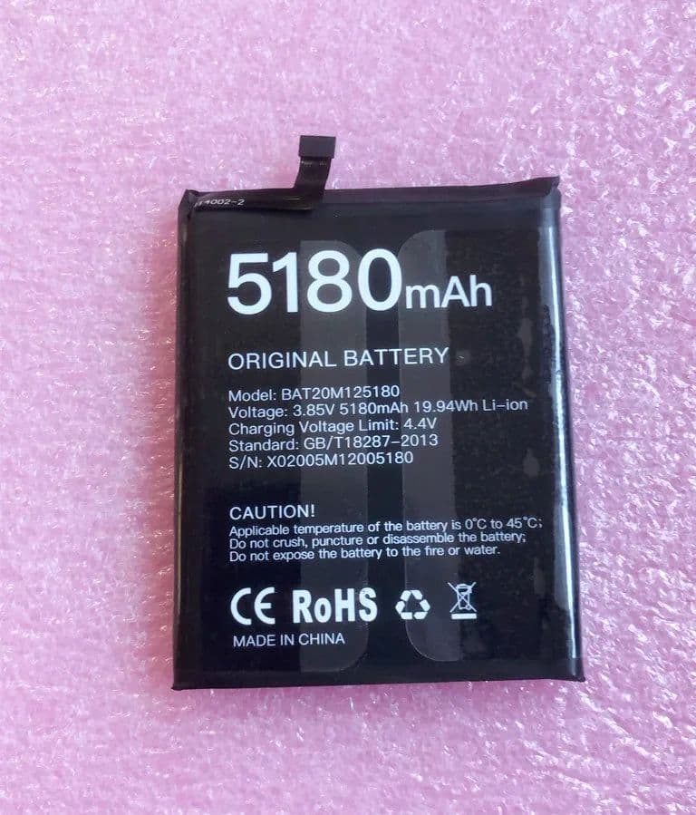 image-Battery for Doogee S58 Pro Original Batteria 5180mAh with Tracking Number Cell Phone Accessories