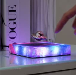 image-Levitating UFO Color Galaxy Lamp Magnetic Suspension UFO Star Light Creative Gift Decoration Home Decor