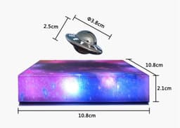 image-Levitating UFO Color Galaxy Lamp Magnetic Suspension UFO Star Light Creative Gift Decoration Home Decor