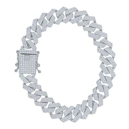 image-JORVIK 12MM CZ BRASS ROSE GOLD ICED OUT BRACELET I 963455