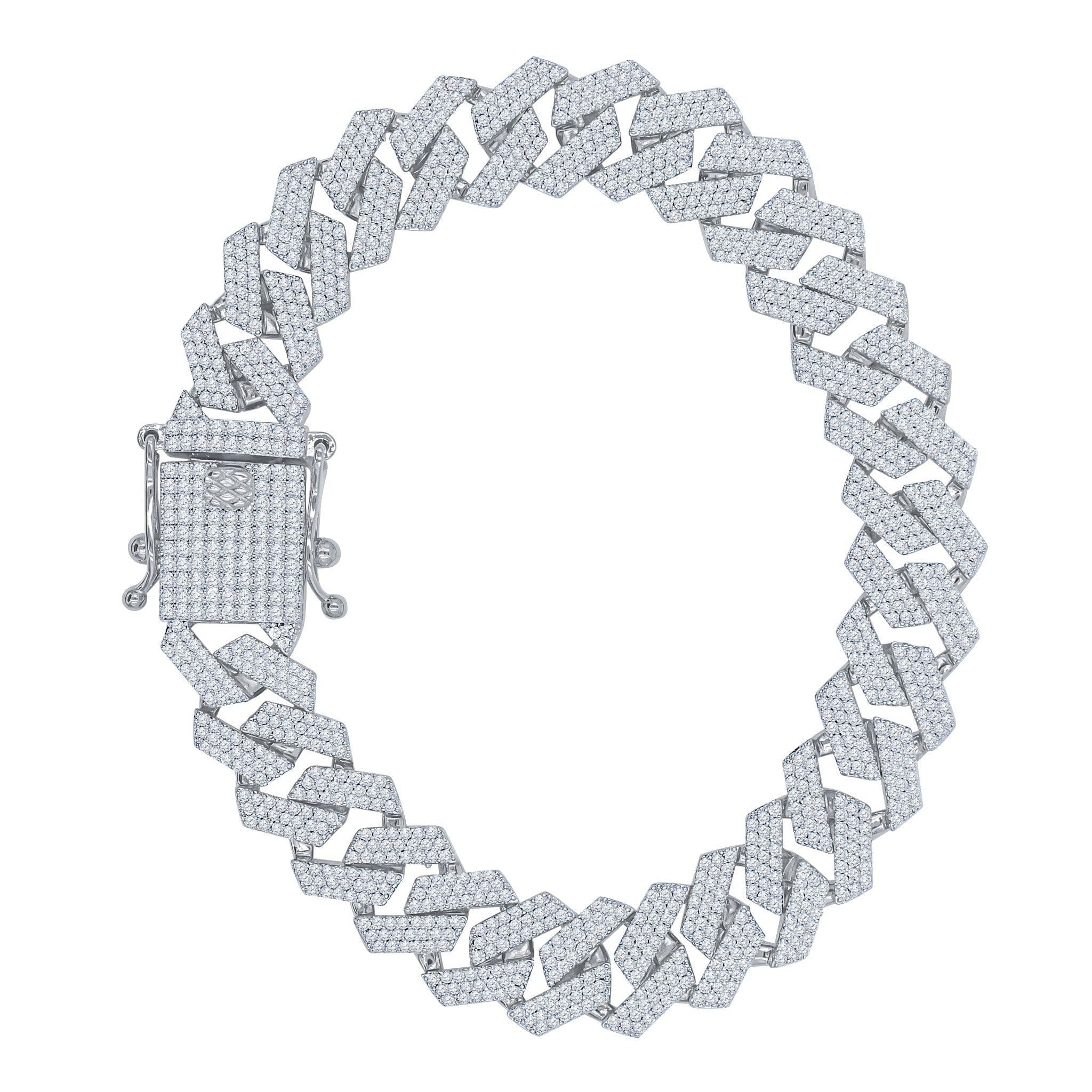 image-JORVIK 12MM CZ BRASS ROSE GOLD ICED OUT BRACELET I 963455