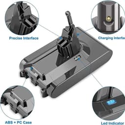image-21.6V Batterie for Dyson V6 V7 V8 Series SV12 DC62 SV11 sv10 Handheld Vacuum Cleaner battery Rechargeable Battery V8 Fluffy YH5