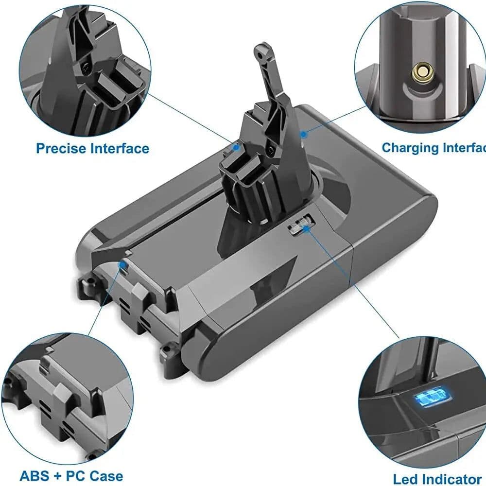 image-21.6V Batterie for Dyson V6 V7 V8 Series SV12 DC62 SV11 sv10 Handheld Vacuum Cleaner battery Rechargeable Battery V8 Fluffy YH5