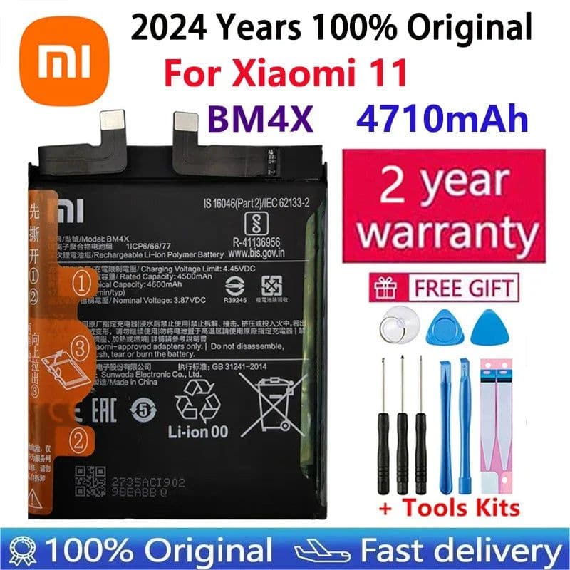 image-2024 Years Original Battery BP42 BM4X BM55 For Xiaomi Mi 11 Mi11 Lite / Xiaomi11 / Xiaomi11 Pro / Xiaomi11 Ultra Phone Batteries